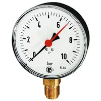 Riegler Standardmanometer, Kunststoffgeh., G 1/2 unten, 0-160,0 bar, Ã