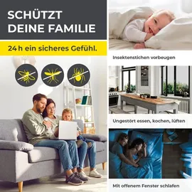 EasyMaxx Insect Protect Teleskop-Insektenschutzgitter mit Netz | anthrazit