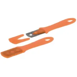 SCHNEIDER Bäcker-Klinge, orange, Klinge aus Edelstahl, Griff und Schutzhülle aus Kunststoff, Klingenlänge: 125 mm