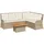 vidaXL Garten-Lounge-Set 5-tlg. beige