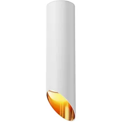 Maytoni Technische Deckenleuchte Lipari, Weiß mit Gold, GU10, 10W, IP20, Höhenverstellbar, Aluminium, Modernes Design