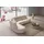 Egoitaliano Ecksofa "Puffy, extravagant & edel, Retro Designsofa, hoher Sitzkomfort, L-Form", grau (stone), B:330cm H:88cm T:205cm, Leder »BULL« (echtes Rindsleder). Geschliffenes, pigmentiertes und behandeltes Rindsleder mit einer Dicke von 1, 3-1, 5 mm.
