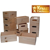 Kynast Holz Kiste Allzweck Box 12-Stück Kiefer 30x20x14 cm