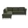 Home Affaire Ecksofa HOME AFFAIRE "Trelleborg L-Form", grün (olive), B:252cm H:86cm T:213cm, 95% Polyester, 5% Polyamid, Sofas, Ecksofa, wahlweise mit Bettfunktion und Bettkasten, inkl. Federkern-Polsterung