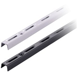 BOOMET Wandregalhalter Wandschienen für Regalsystem 1-reihig, 4-tlg., Anthrazit 50cm Regalschienen Wandregal Schiene 50 cm x 1,15 cm