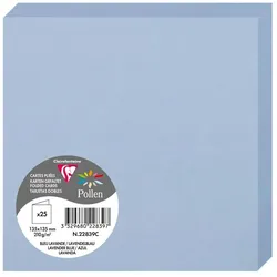 Pollen 250x Doppelkarte Pollen 135x135mm 210g - Lavendelblau 22839C