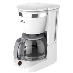 Lentz Filterkaffeemaschine 10-Tassen Kaffeeautomat mit Permanentfilter inkl. Messlöffel (weiß) weiß