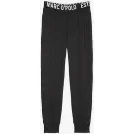 Marc O'Polo Loungehose MARC O'POLO "Mix N Match Cotton", Herren, Gr. M, N-Gr, schwarz, Jersey, Obermaterial: 100% Baumwolle, lang, Hosen Loungehose, Logo-Bund elastisch, Baumwolle, bequem