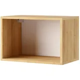 Lomadox Wandregal 50 x 32,5 x 30 cm Eiche Gold/Weiß