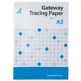 Gateway Hochwertiger Transparentpapier Block 90GSM 40 A3 Blätter