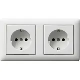 Gira Schuko-Steckdose 2-fach Reinweiß 2 St.