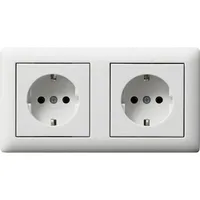 Gira Schuko-Steckdose 2-fach Reinweiß 2 St.