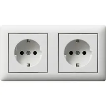 Gira Schuko-Steckdose 2-fach Reinweiß 2 St.