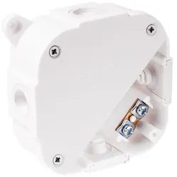 Abzweigkasten Aufputz-Feuchtraum 074-51 Verbindungsdose mit Klemmen Abzweigdose weiss 88x88x40 mmViplast 3924