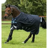 Horseware Amigo Bravo 12 100g Turnout Regendecke Navy/ Turquoise - blau