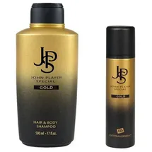 John Player Special GOLD Hair & Body Shampoo 500 ml + Deo Spray 150 ml