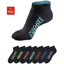 Chiemsee Sneakersocken, (Packung, 7 Paar), mit farbigen Logos Chiemsee schwarz 31-34