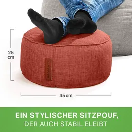 Green Bean Sitzsack-Hocker, Rot