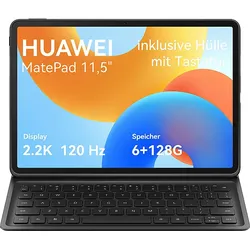 HUAWEI MatePad 11.5 mit abnehmbarer Tastatur, 2024, Tablet, 128 GB, 11,5 Zoll, Grau