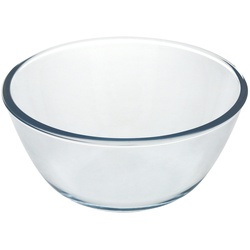 Glasschüssel, Ideal zum Mischen. 2,5 Liter. BPA-frei, Borosilikatglas, Salate, Desserts, Kochen, Backwaren.