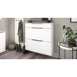 borchardt Möbel Tom 89 x 96 x 24 cm weiß matt / weiß