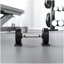 vidaXL Hantel Gummiwalze 500 x 10 x 1 cm schwarz