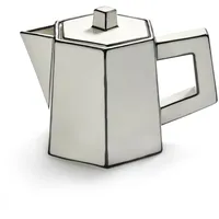 Serax Kaffee-/Teekanne Weiß-Schwarz Carte Blanche