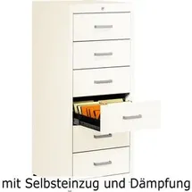 Mauser client entry Karteischrank 55,2 x 60,0 x 135,0 cm weiß