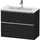 Duravit Waschtischunterschrank 2 Auszüge 81 x 62,5 x 37,2 cm Eiche Schwarz Matt