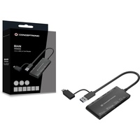 Conceptronic Card Reader USB3.0 USB Speicherkartenlesegerät, Schwarz