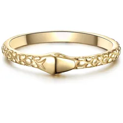 Glanzstücke München Ring Schlangenkopf Sterling Silber in Gelbgold Ringe   Damen 