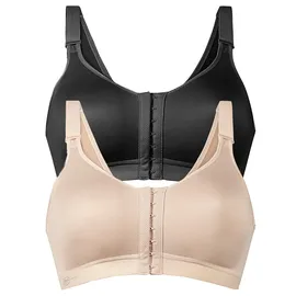 Anita "Sport BH mit Vorderverschluss Frontline Open", Damen, Gr. 90, Cup C, bunt (desert schwarz), Stoff, Obermaterial: 40% Polyamid PA. 25% Polyester PES. 20% Elasthan EL. 15% Baumwolle CO., BHs Sport-BH