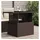 vidaXL Gartentisch mit Glasplatte Braun 100x55x73 cm Poly Rattan