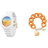 Ice Generation - Sunrise - Medium - SOLAR 3H + Jewellery - Chain bracelet - Flashy orange - Gold