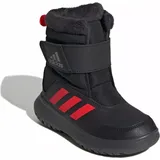adidas Winterplay Stiefel Core Black / Solar Red / Iron Met 33 1/2
