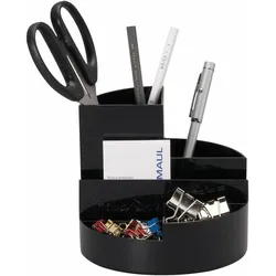 MAULrundbox Recycling, schwarze Oberfläche, matt, 6 Fächer