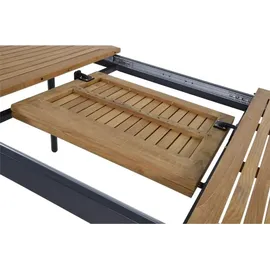 leslilivingb Monza Ausziehtisch 152-210 x 89 x 75,5 cm Anthrazit