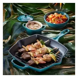 Le Creuset Signature Grillpfanne 26 x 26 cm deep teal