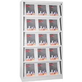Gürkan Prospektregal Metall 100,0 x 42,0 x 195,0 cm grau