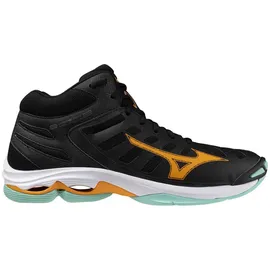 Mizuno Wave Voltage Mid - black/tangelo/ice green 45
