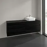 Villeroy & Boch Villeroy und Boch Collaro Waschtischunterschrank C10600AB 160x54,8x50cm, Waschtisch rechts, black oak