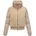 Navahoo Damen, Teddy-Fleecejacke warme Winterjacke mit hohem Kragen Teddyzone 14 beige, Gr. L - L