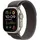 Apple Watch Ultra 2 GPS + Cellular 49 mm Titangehäuse natur, Trail Loop blau/schwarz M/L