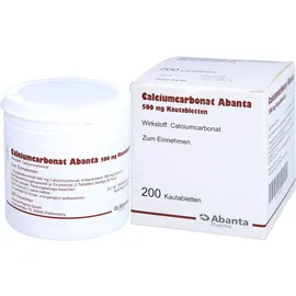 Abanta Pharma GmbH Calciumcarbonat Abanta 500 mg Kautabletten
