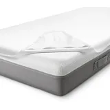 sleezzz Vital wasserdichter Molton Matratzenschutz Fixspann 120 x 200 cm weiß