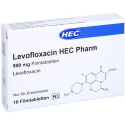 LEVOFLOXACIN HEC Pharm 500 mg Filmtabletten 10 St