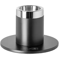 Kerzenständer FINK "ENNO, Leuchter", schwarz, B:8cm H:5cm T:8cm Ø:8cm, Kerzenhalter