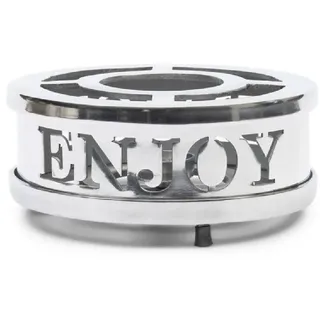 Riviera Maison Rechaud Silber, Käsefondue, Wärmepfanne, Handgefertigt - RM Enjoy Rechaud - Aluminium - (ØxH) 22x7