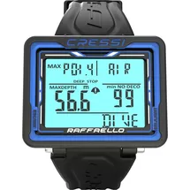 Cressi Raffaello Tauchcomputer - Black / Blue - One Size