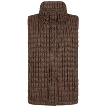 Soyaconcept Stehkragenweste mit gesteppter Textur in hot fudge), | Gr.: XL